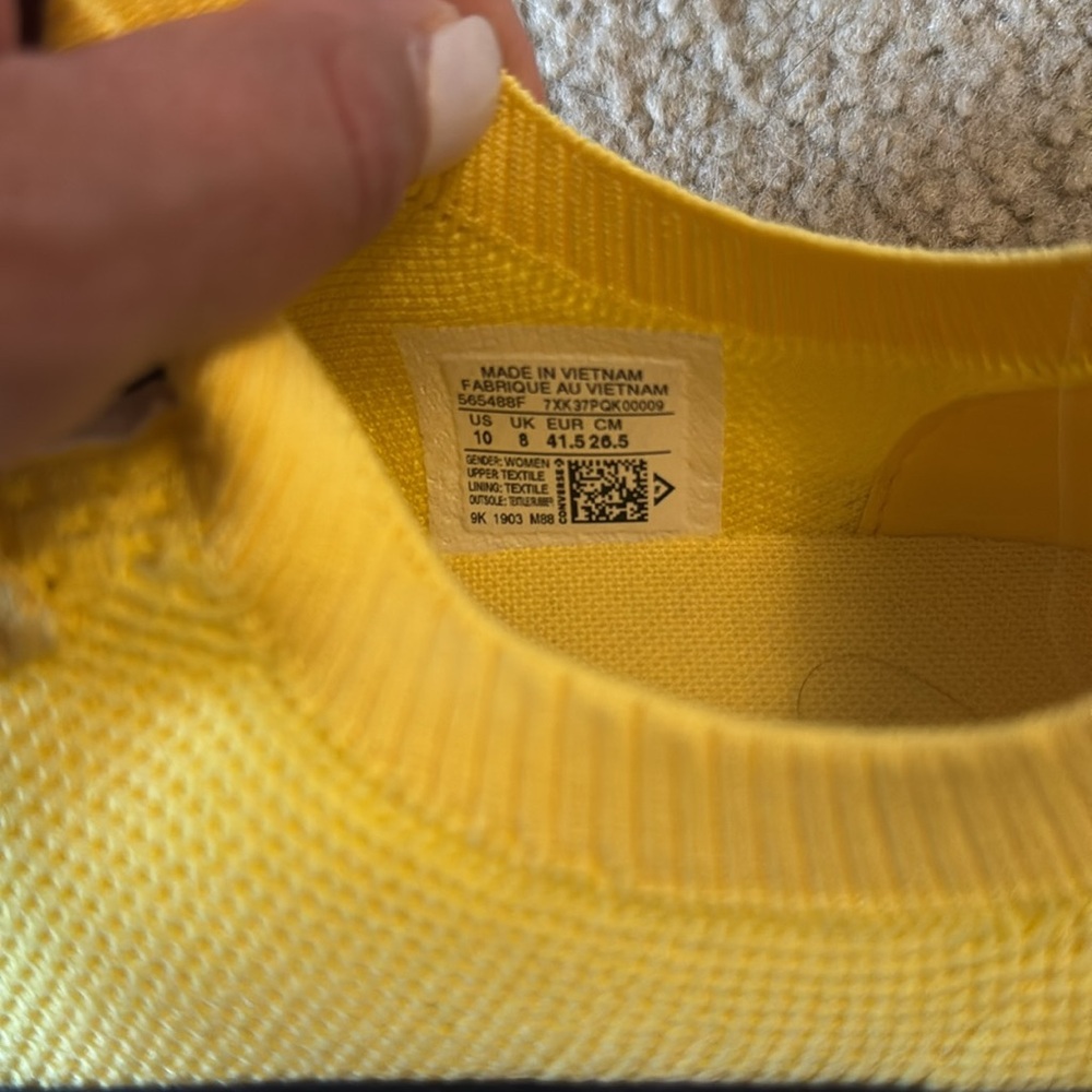 Converse Women’s Bright Yellow Sneakers - Picture 6 of 6